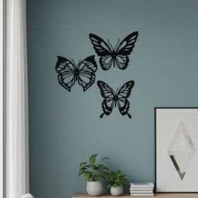 CIFbuy Set of 3 Vintage 3D Metal Butterfly Wall Art, Rustproof Boho Spring Sculpture, Sculpture, Easter Wedding Gift for, Her Mom Sister （TikTy ,