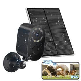 3MP Low Power Wireless Solar Panel IP Camera PIR WiFi Rechargeable Battery Security Outdoor Camera