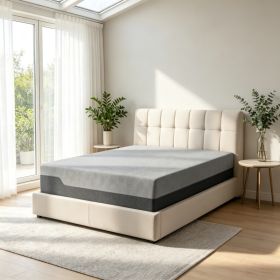 12" Pressure Relief Memory Foam Mattress – Graphene Gel Cooling Copper, Easy Setup Bed in a Box（Only mattress）