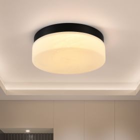 12 Inch LED Ceiling Light, 24W Flush Mount Ceiling Light,Round Low Profile Ceiling Lights For Bedroom, Living Room, Dining Room Black