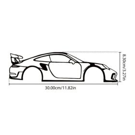 CIFbuy 1pc Accelerate your room's charm with a stunning 1pc Sport Car Metal Wall Art – Perfect for Boys & Girls Rooms, Kindergartens, Living Room