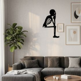 CIFbuy Spooky Gothic Metal Skull Wall Art, Rustproof Vintage Creepy Hanging Sculpture, Decor For Outdoor Garden Yard And Haunted House, Aesthetic (Option: 91561591)