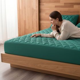 1PC Stretch Quilted Mattress Fitted Sheet Waterproof Bed Cover Deep Pocket Bedding Sheet (Option: 60x80 inch)