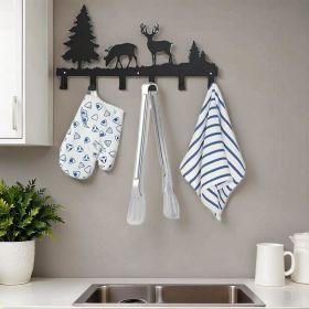 CIFbuy Matte Black Wall Hooks Heavy Duty Adhesive Mount for Entryway Bathroom Kitchen Storage Organization(TikTok, temu pick-up service) (Option: 87560430)