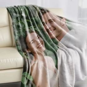 Custom Blankets Flannel With Photo Upload For Mother's Day - Must Upload The Image (Option: 60inchx80inch)