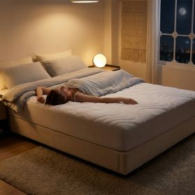 Premium Fitted Mattress Cover, Breathable Fitted Sheet, All Around Elastic Bed Protector For Home Use (Option: 78x80 inch-WHITE)