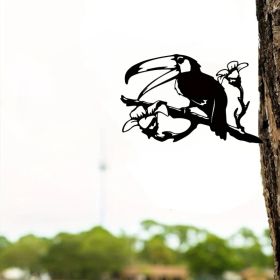 CIFbuy Elegant Vintage Butterfly and Bird Silhouette Garden Stakes Outdoor Patio Lawn Decor Gardening Gift(TikTok, temu pick-up service) (Option: 52240946)