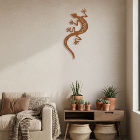 CIFbuy Iron Lizard Gecko Gothic Metal Wall Art Sculpture, Rustproof Halloween Horror Style Hanging Decor, Hanging Decor, Gift for Men Women, Alt (Option: 03108419)
