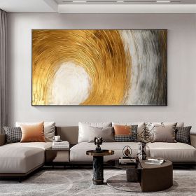 Hand Painted Oil Painting Abstract Gold Texture Oil Painting on Canvas Original Minimalist Art Golden Decor Custom Painting Living Room Home Deco (style: 01, size: 90x120cm)