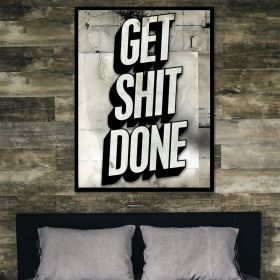 Get Shit Done Canvas (Type: Standard Framed Canvas Print, size: 24" x 16")