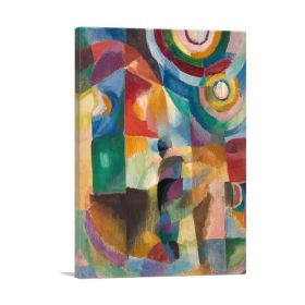 Electric Prisms 1913 (Type: Standard Framed Canvas Print, size: 16" x 12" / 42cm x 30cm (approx))