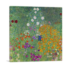 Flower Garden 1907 (Type: Standard Framed Canvas Print, size: 30" x 30" / 70cm x 70cm (approx))