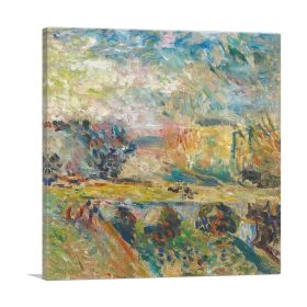 Le Pont 1901 (Type: Standard Framed Canvas Print, size: 30" x 30" / 70cm x 70cm (approx))