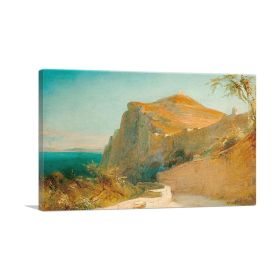 Tiberiusfelsen Auf Capri 1828 (Type: Standard Framed Canvas Print, size: 40" x 26" / 100cm x 65cm (approx))