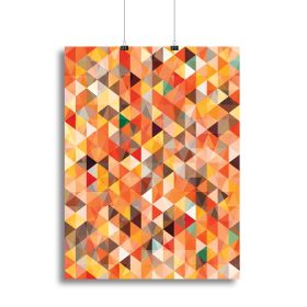 Abstract triangle seamless Canvas Print or Poster (Type: Poster Print, size: 40" x 26" / 100cm x 65cm (approx))