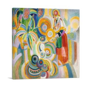 Tall Portuguese Woman 1916 (Type: Standard Framed Canvas Print, size: 12" x 12" / 30cm x 30cm (approx))