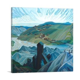 A Northern Silver Mine 1930 (Type: Standard Framed Canvas Print, size: 12" x 12" / 30cm x 30cm (approx))