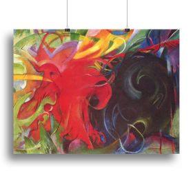 Fighting forms by Franz Marc Canvas Print or Poster (Type: Poster Print, size: 12" x 8" / 30cm x 20cm (approx))