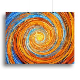 Colorful spiral fractal Canvas Print or Poster (Type: Poster Print, size: 40" x 26" / 100cm x 65cm (approx))