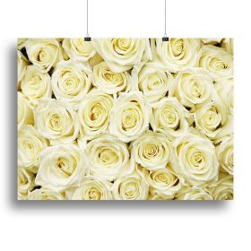 Huge bouquet of white roses Canvas Print or Poster (Type: Poster Print, size: 24" x 16" / 60cm x 40cm (approx))