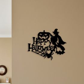 CIFbuy Gothic Witch Metal Wall Art Haunted Elegance Spooky Halloween Decor for Living, Room Bedroom Witchy Aesthetic, Home Accent Ornament Distin (Option: 65193009)